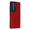 Samsung Galaxy S21 Ultra Kılıf Loop Deri Silikon - Kırmızı