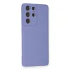 Samsung Galaxy S21 Ultra Kılıf Nano İçi Kadife Silikon - Lila