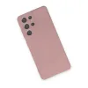 Samsung Galaxy S21 Ultra Kılıf Nano İçi Kadife Silikon - Pudra