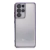 Samsung Galaxy S21 Ultra Kılıf Razer Lensli Silikon - Mor