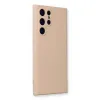 Samsung Galaxy S22 Ultra Kılıf Nano İçi Kadife Silikon - Pudra