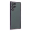 Samsung Galaxy S22 Ultra Kılıf Razer Lensli Silikon - Mor