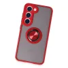 Samsung Galaxy S23 Kılıf Montreal Yüzüklü Silikon Kapak - Kırmızı