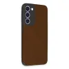 Samsung Galaxy S23 Plus Kılıf Loop Deri Silikon - Kahverengi