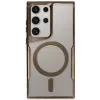 Samsung Galaxy S23 Ultra Kılıf Boyi Magsafe Silikon Kapak - Kahverengi