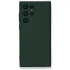 Samsung Galaxy S23 Ultra Kılıf Nano İçi Kadife Silikon - Koyu Yeşil
