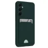 Samsung Galaxy S24 Fe Kılıf Kelvin Kartvizitli Silikon - Koyu Yeşil