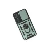 Samsung Galaxy S24 Kılıf Pars Lens Yüzüklü Silikon - Yeşil