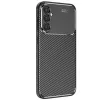 Samsung Galaxy S25 Kılıf Auto Focus Karbon Kapak - Siyah