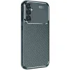 Samsung Galaxy S25 Plus Kılıf Auto Focus Karbon Kapak - Koyu Yeşil