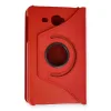 Samsung Galaxy T280 Tab A 7 Kılıf 360 Tablet Deri Kılıf - Kırmızı