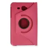Samsung Galaxy T280 Tab A 7 Kılıf 360 Tablet Deri Kılıf - Pembe