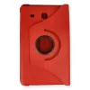Samsung Galaxy T560 Tab E 9.7 Kılıf 360 Tablet Deri Kılıf - Kırmızı