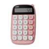 Sevimli Kare Tuşlu 10 Haneli Ldc Ekran Hesap Makinası Pembe