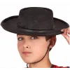 Siyah Renk Keçe Flamenko Şapkası Çocuk Boy