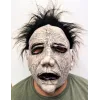 Siyah Saçlı Michael Myers Lateks Yüze Tam Yapışan Et Maske Korku Maskesi