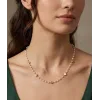 Beyaz Cam İnci  Kolyeler 40+5 Cm  - Kl0307
