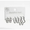 Star Shıne Altılı Halka Küpe Seti - Kp00678