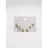 Su Damlası Detaylı Altılı Küpe - Kp00657