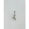 Su Perisi Detaylı Göbek Piercing - Pg0120