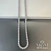 Rodyum 3 Mm Zirkon Taşlı Pirinç Kolyeler 40+5 Cm Uzatma Payı - Kl0078