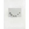 Rodyum Zirkon Taşlı Pirinç Altılı  Kombin Küpe - Kp00622