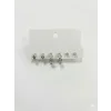 Rodyum Zirkon Taşlı Pirinç Altılı  Kombin Küpe - Kp00626
