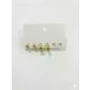   Zirkon Taşlı Pirinç Altılı  Kombin Küpe - Kp00625