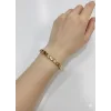    Zirkon Taşlı Pirinç Cm Bileklik 17+2 Cm  - Kbl0425