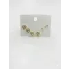 Taşlı Kalp Detaylı Altılı Küpe - Kp00594
