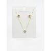   Zirkon Taşlı Zincir : Çelik Ürünler 40+5 Cm - Set0016