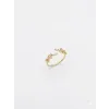 Ayarlanabilir   Zirkon Taşlı Pirinç Bijuteri Yüzük - Yz0249