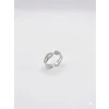 Ayarlanabilir Rodyum Zirkon Taşlı Pirinç Bijuteri Yüzük - Yz0236-1