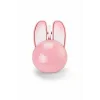 Tavşan Figürlü Kablosuz Mouse Pil Dahil Etiket Hediyeli Pembe