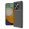 Tecno Spark 30 Pro Kılıf Auto Focus Karbon Kapak - Siyah