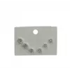 Rodyum Zirkon Taşlı Pirinç Altılı  Kombin Küpe - Kp00611