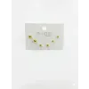   Zirkon Taşlı Pirinç Altılı  Kombin Küpe - Kp00588