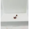 Rose Zirkon Taşlı Uç Kısmı : Pirinç Kıkırdak Bar Uzunluğu : 6 Mm / Bar Kalınlığı 0.8 Mm / Top Boyu 3 Mm - Pt0016-2