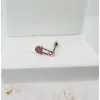 Rose Zirkon Taşlı Uç Kısmı : Pirinç Kıkırdak Bar Uzunluğu : 6 Mm / Bar Kalınlığı 0.8 Mm / Top Boyu 3 Mm - Pt0012-2