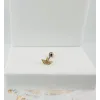 Zirkon Taşlı Uç Kısmı : Pirinç Kıkırdak Bar Uzunluğu : 6 Mm / Bar Kalınlığı 0.8 Mm / Top Boyu 3 Mm - Pt0037-1