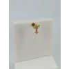 Zirkon Taşlı Uç Kısmı : Pirinç Kıkırdak Bar Uzunluğu : 6 Mm / Bar Kalınlığı 0.8 Mm / Top Boyu 3 Mm - Pt0044-1