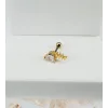 Zirkon Taşlı Uç Kısmı : Pirinç Kıkırdak Bar Uzunluğu : 6 Mm / Bar Kalınlığı 0.8 Mm / Top Boyu 3 Mm - Pt0039-1