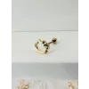 Zirkon Taşlı Uç Kısmı : Pirinç Kıkırdak Bar Uzunluğu : 6 Mm / Bar Kalınlığı 0.8 Mm / Top Boyu 3 Mm - Pt0005-1