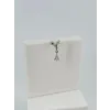 Rodyum Zirkon Taşlı Uç Kısmı : Pirinç Kıkırdak Bar Uzunluğu : 6 Mm / Bar Kalınlığı 0.8 Mm / Top Boyu 3 Mm  - Pt0045