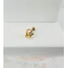 Zirkon Taşlı Uç Kısmı : Pirinç Kıkırdak Bar Uzunluğu : 6 Mm / Bar Kalınlığı 0.8 Mm / Top Boyu 3 Mm - Pt0032-1