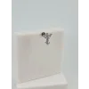 Rodyum Zirkon Taşlı Uç Kısmı : Pirinç Kıkırdak Bar Uzunluğu : 6 Mm / Bar Kalınlığı 0.8 Mm / Top Boyu 3 Mm - Pt0044