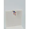 Rose Zirkon Taşlı Uç Kısmı : Pirinç Kıkırdak Bar Uzunluğu : 6 Mm / Bar Kalınlığı 0.8 Mm / Top Boyu 3 Mm - Pt0046-2