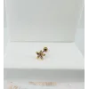 Zirkon Taşlı Uç Kısmı : Pirinç Kıkırdak Bar Uzunluğu : 6 Mm / Bar Kalınlığı 0.8 Mm / Top Boyu 3 Mm - Pt0024-1