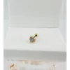 Zirkon Taşlı Uç Kısmı : Pirinç Kıkırdak Bar Uzunluğu : 6 Mm / Bar Kalınlığı 0.8 Mm / Top Boyu 3 Mm - Pt0038-1