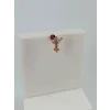 Rose Zirkon Taşlı Uç Kısmı : Pirinç Kıkırdak Bar Uzunluğu : 6 Mm / Bar Kalınlığı 0.8 Mm / Top Boyu 3 Mm - Pt0044-2